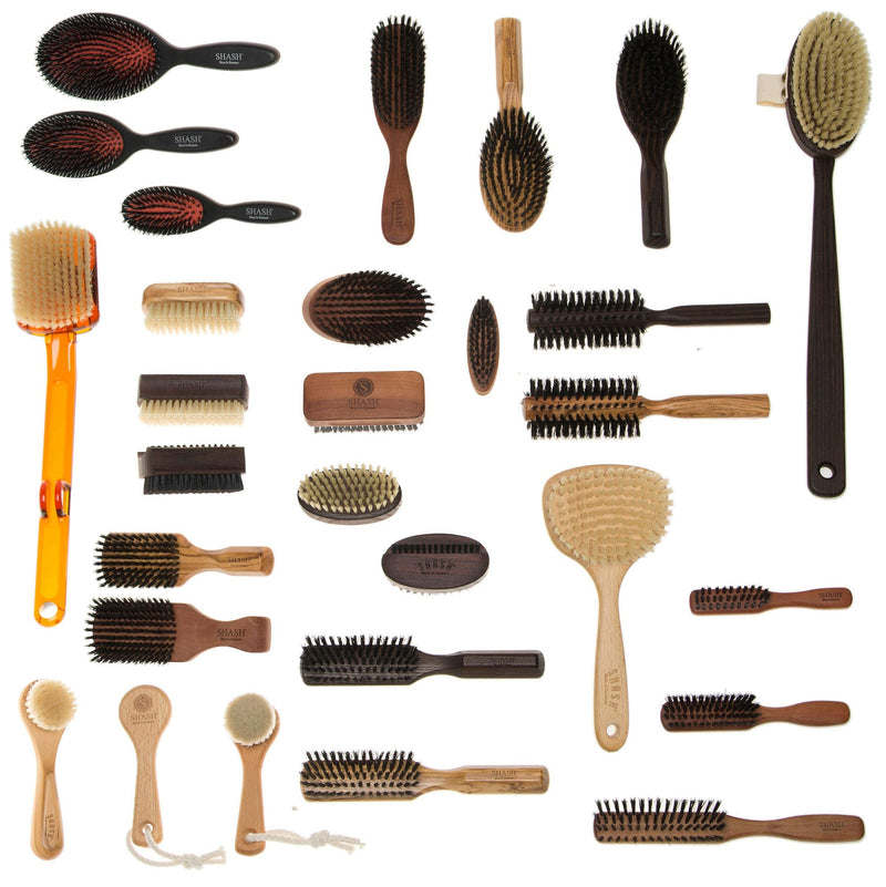 Since 1869 Hand Made in Germany - Smooth 100% Boar Bristle Body Brush, Gently Exfoliates Skin for a Softer, Smoother Complexion, Dry Brush Body Scrubber Promotes Circulation for a Healthy Glow - BeesActive Australia