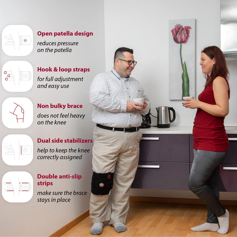 KARM Plus Size 4XL Knee Support for Obese People - Extra Large Knee Support for Big Legs 5XL 6XL Thighs - Adjustable Knee Brace Plus Size for Arthritis Pain, Meniscus Tear, Women, Men (Size 3 Black) Size 3 (4XL/5XL/6XL) - BeesActive Australia