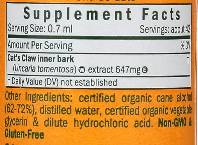 Herb Pharm Dropper Cat's Claw Extract -- 1 fl oz by Herb Pharm - BeesActive Australia