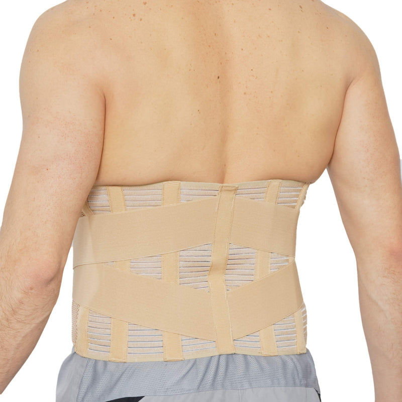 Neotech Care Adjustable Compression Back Brace Lumbar Support Belt, Beige, Size L - BeesActive Australia