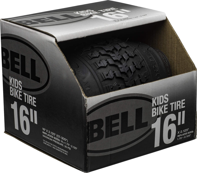 Bell Kids Bike Tires Black - 16" x 1.75 - 2.25" - BeesActive Australia