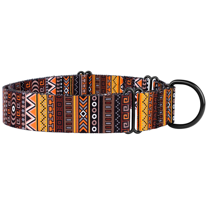 CollarDirect Martingale Collars for Dogs Heavy Duty Tribal Pattern Adjustable Soft Safety Training Nylon Wide Pet Collar Medium Large Pattern 3 XL, Neck Size 19"-24" - BeesActive Australia