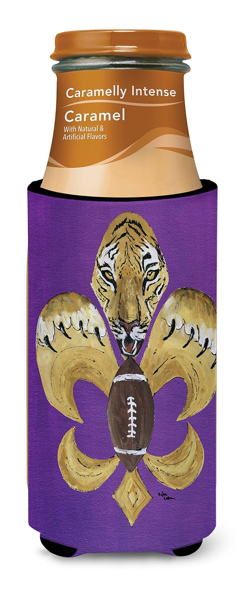 Caroline's Treasures 8205MUK Tiger Football Fleur de lis Ultra Beverage Insulators for Slim cans, Slim Can, Multicolor - BeesActive Australia