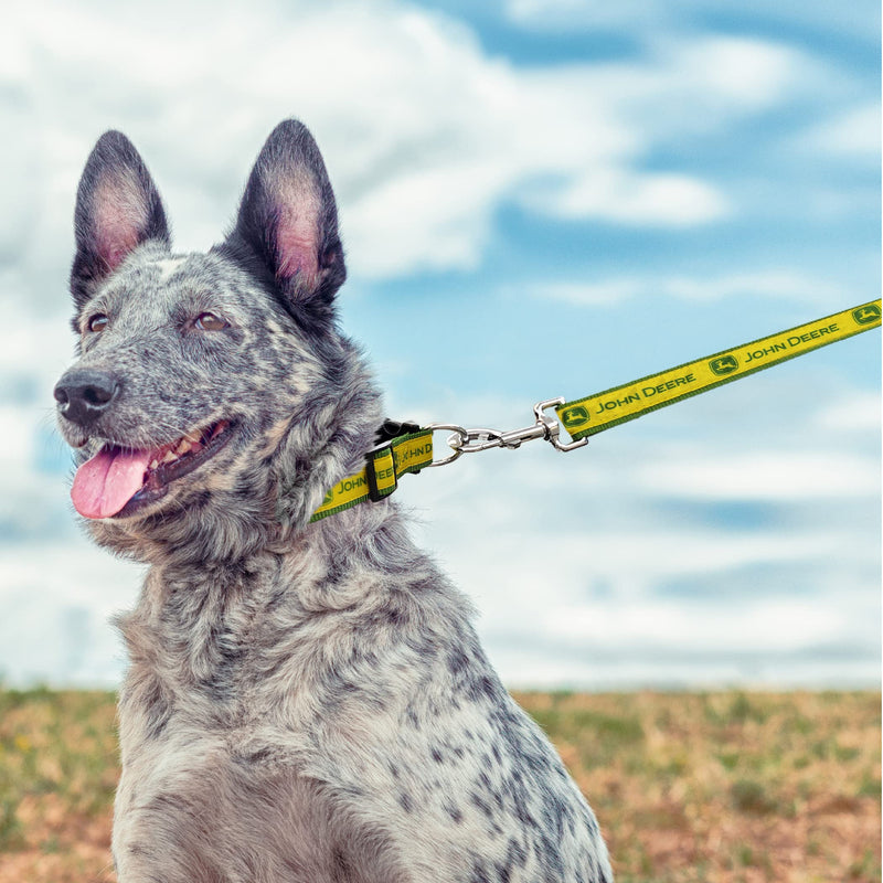 John Deere Pet Collar Large JOHN DEERE SATIN PET COLLAR - BeesActive Australia