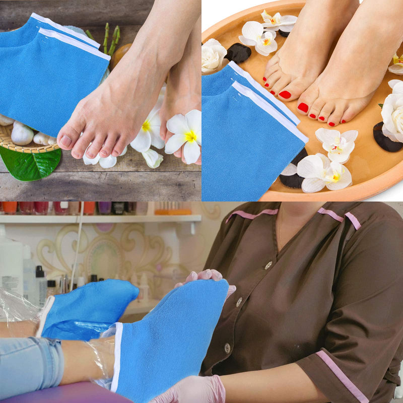 204 Piece Paraffin Wax Bath Set Paraffin Wax Mitts with Paraffin Wax Bath Liners Wax Gloves and Booties, Plastic Paraffin Bath Bags Wax Bath Hand Mitts Terry Cloth Mitts Booties Paraffin Wax Foot Mitt - BeesActive Australia