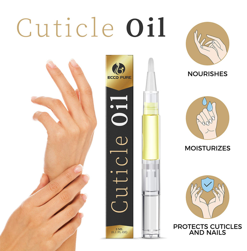 Cuticle Oil Pen - Professional Manicure & Pedicure Set Accessory - Does Wonders for Acrylic Nails - Cuticle & Nail Strengthener - Cuticle Softener for at Home Nail Care Kit - Contains Vitamin E - BeesActive Australia
