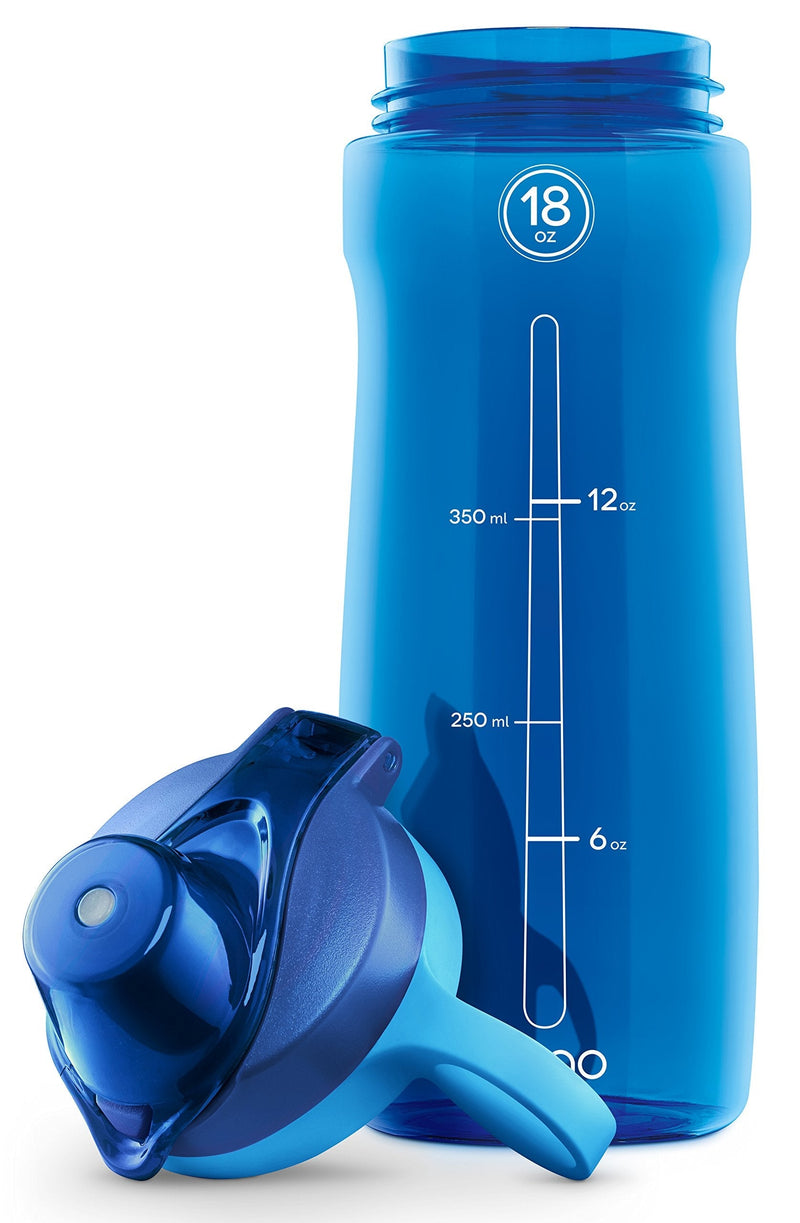 Pogo BPA-Free Plastic Water Bottle with Chug Lid 18 Oz Blue - BeesActive Australia