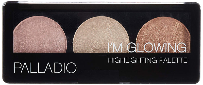 Palladio I'm Glowing Illuminating Highlighting Palette, Glow Bronzer Powder Makeup Set, High Pigmented Shimmery Colors - BeesActive Australia