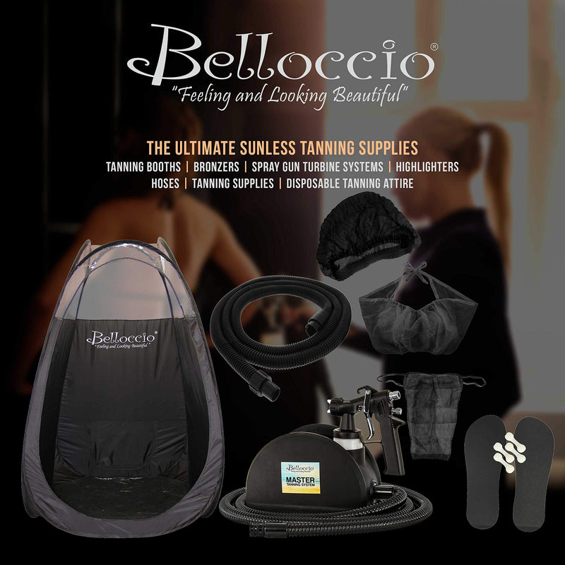 1 Pint of Belloccio"Opulence" Ultra Premium"DHA" Sunless Tanning Solution with Dark Bronzer Color Guide - BeesActive Australia