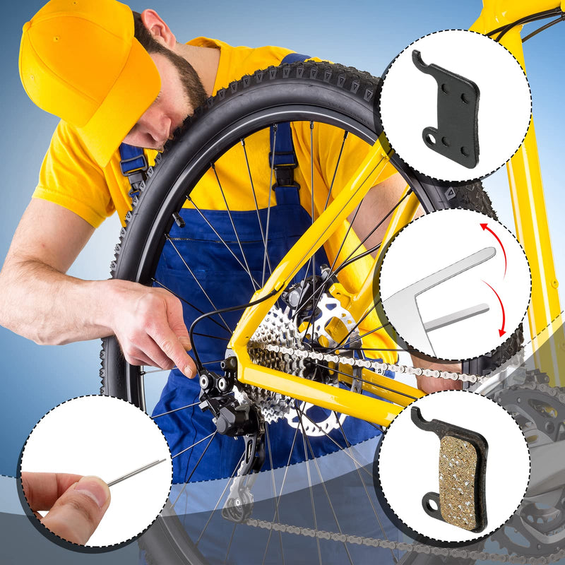 6 Pairs Resin Brake Pads Bicycle Disc Brake Pads Compatible with Shimano Deore XT XTR LX SLX Hone Alfine Saint Disc Brake - BeesActive Australia