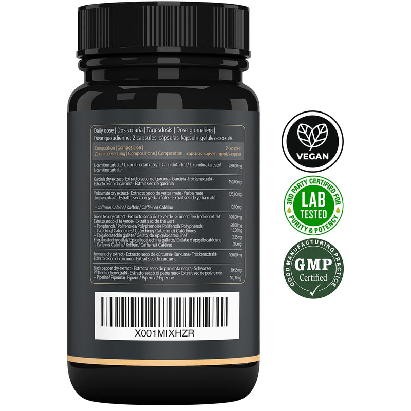 Fat Burner Cut | Weight Loss Pills That Work Fast, Fat Burners for Women Weight Loss, Diet Pills That Work for Women and Men | Backed by Clinical Studies | L-Carnitine CARNIPURE, Bioperine & Turmeric - BeesActive Australia