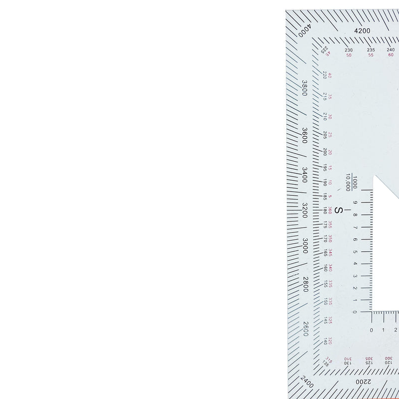 GOTICAL Military UTM/MGRS Coordinate Scale Map Reading and Land Navigation Topographical Map Scale, Protractor and Grid Coordinate Reader Pairs with Compass and Pace Counter Beads by GOTICAL PACK OF 1 - BeesActive Australia