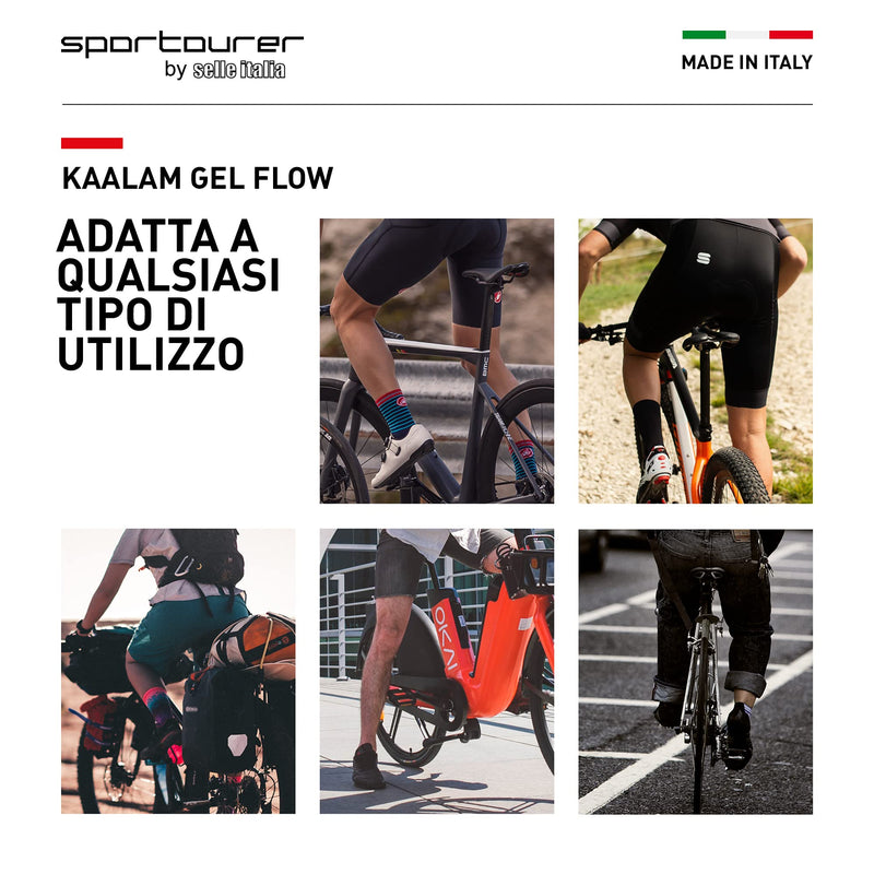 Selle Italia, Kaalam Gel Flow, Road and Triathlon Bike Saddle - for Men and Women, 470g, Black - BeesActive Australia