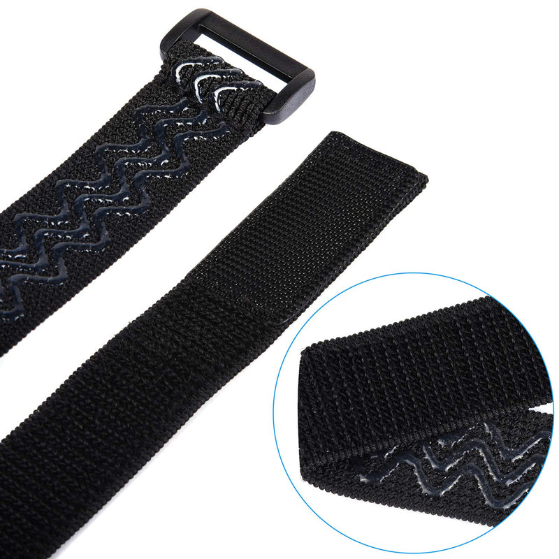 [AUSTRALIA] - Wisdompro Boot Straps, 1 Pair Knee Boot Straps of Elastic Adjustable Belt, Plus Extra 12 Pcs Adhesive Tape Hook Sticker for Fall-Off Prevention 