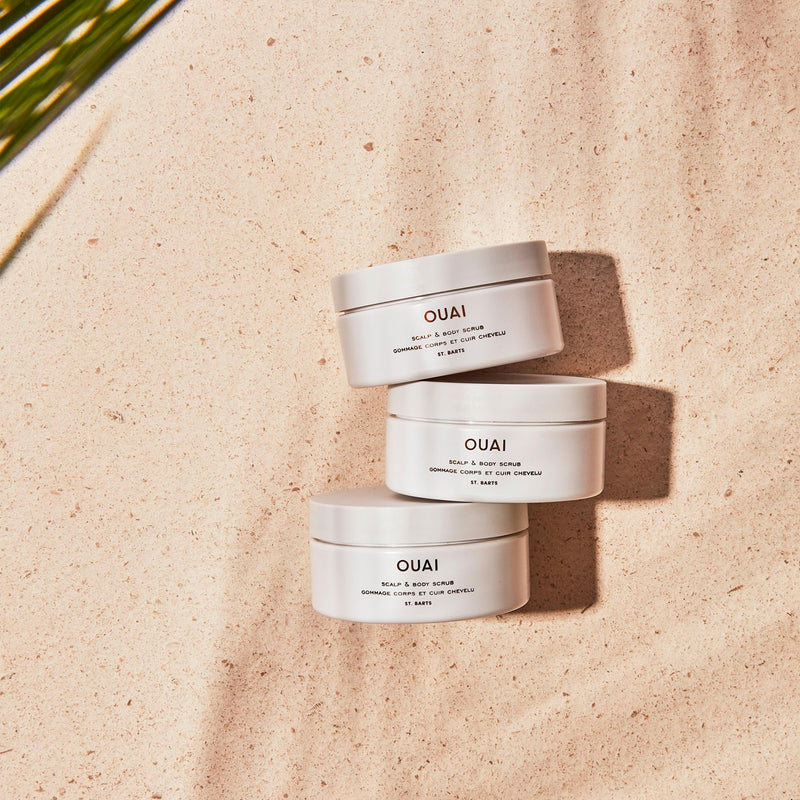 Scalp Scrub & Body Scrub - OUAI St Barts - Coconut Oil & Sugar Scrub - Cleansing Exfoliating Scrub for Hair & Body 96.40 g (Pack of 1) - BeesActive Australia