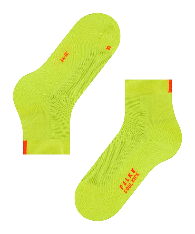 FALKE Unisex-Adult Cool Kick Short Socks, Breathable Quick Dry, More Colors, 1 Pair 6.5-8.5 Yellow (Lightning 1690) - BeesActive Australia