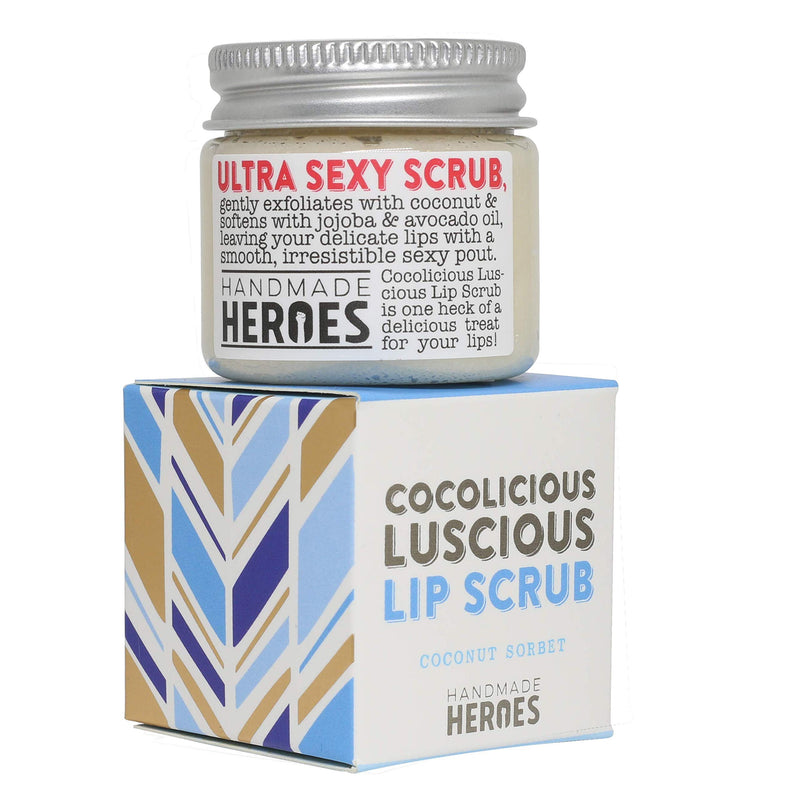 All Natural, Vegan Coconut Lip Scrub - Gentle Exfoliation, Lip Polish & Lip Exfoliator, 1.23oz Coconut Sorbet - BeesActive Australia