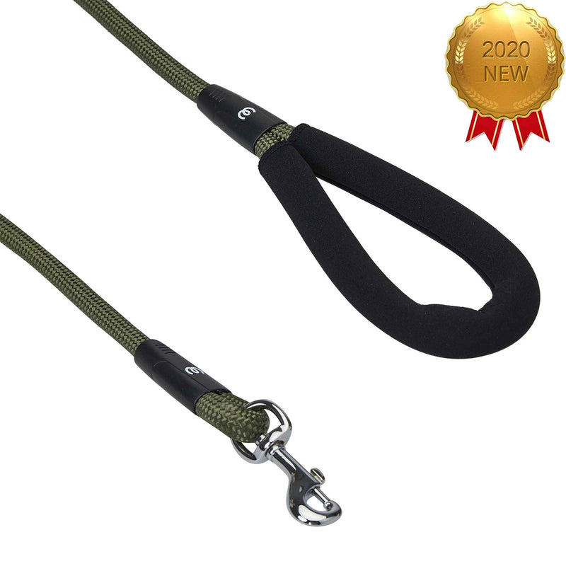Blueberry Pet Essentials 20+ Colors Durable Classic Dog Leashes, Double Handle Leashes, Rope Leashes Rope Leash - 4' (Pack of 1) Military Green - BeesActive Australia