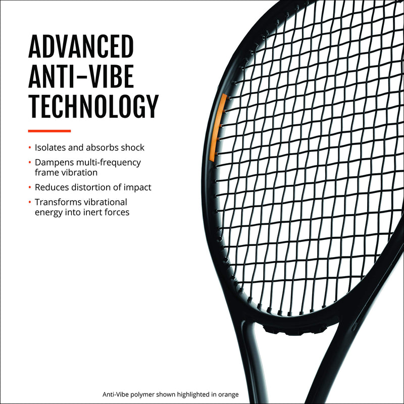 VT Advantec Tennis Anti-Vibe (TM) Strips, Racket Vibration Dampener – Maximizes Control and Stabilization as It Helps Absorb and Reduce Vibration, Carbon Black Pack of 4 Strips - BeesActive Australia
