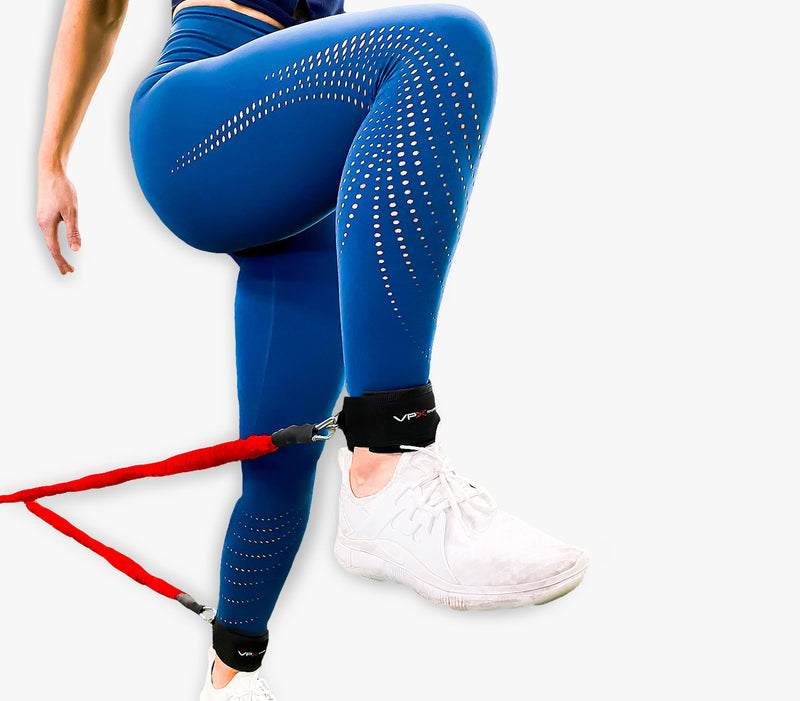 VPX Ankle Wrist Straps For Cable Machines & Resistance Bands | Adjustable Padded Neoprene Heavy Duty Rings | Exercise Cuff Attachment | Home, Gym, Fitness, Hips, Glute, Legs, Arms, Abs, Men, & Women - BeesActive Australia
