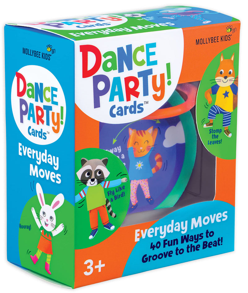 MOLLYBEE KIDS Preschool Dance Party Cards, Everyday Moves - BeesActive Australia