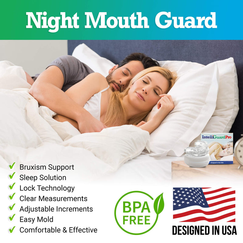 Bite Guard Intelliguard Pro Bruxism Mouthpiece Adjustable Night Guard Sleep Aid Sleep Eliminator - BeesActive Australia