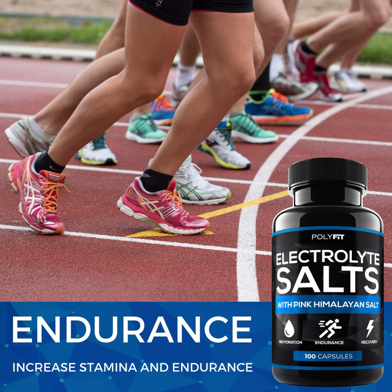 Polyfit Electrolyte Salt Tablets - 100 Pills - Electrolytes Replacement Supplement for Rapid Hydration - BeesActive Australia