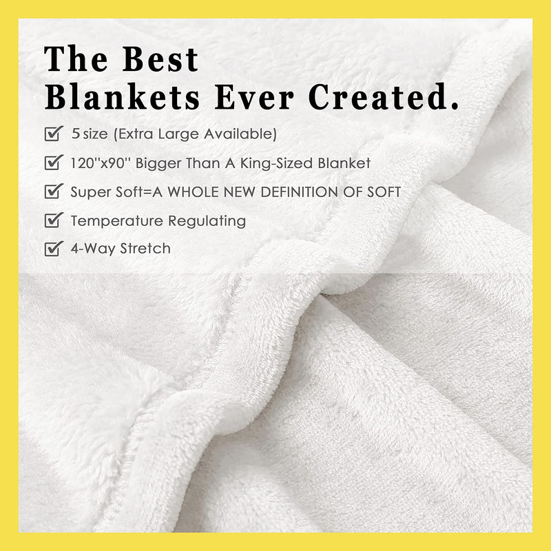Sunflower Cows Blanket Throw Super Soft and Cozy Blankets for Home Decoration, Couch, Bed, Sofa 50"x40" Small for Kids for All Seasons Sunflower Cows - BeesActive Australia