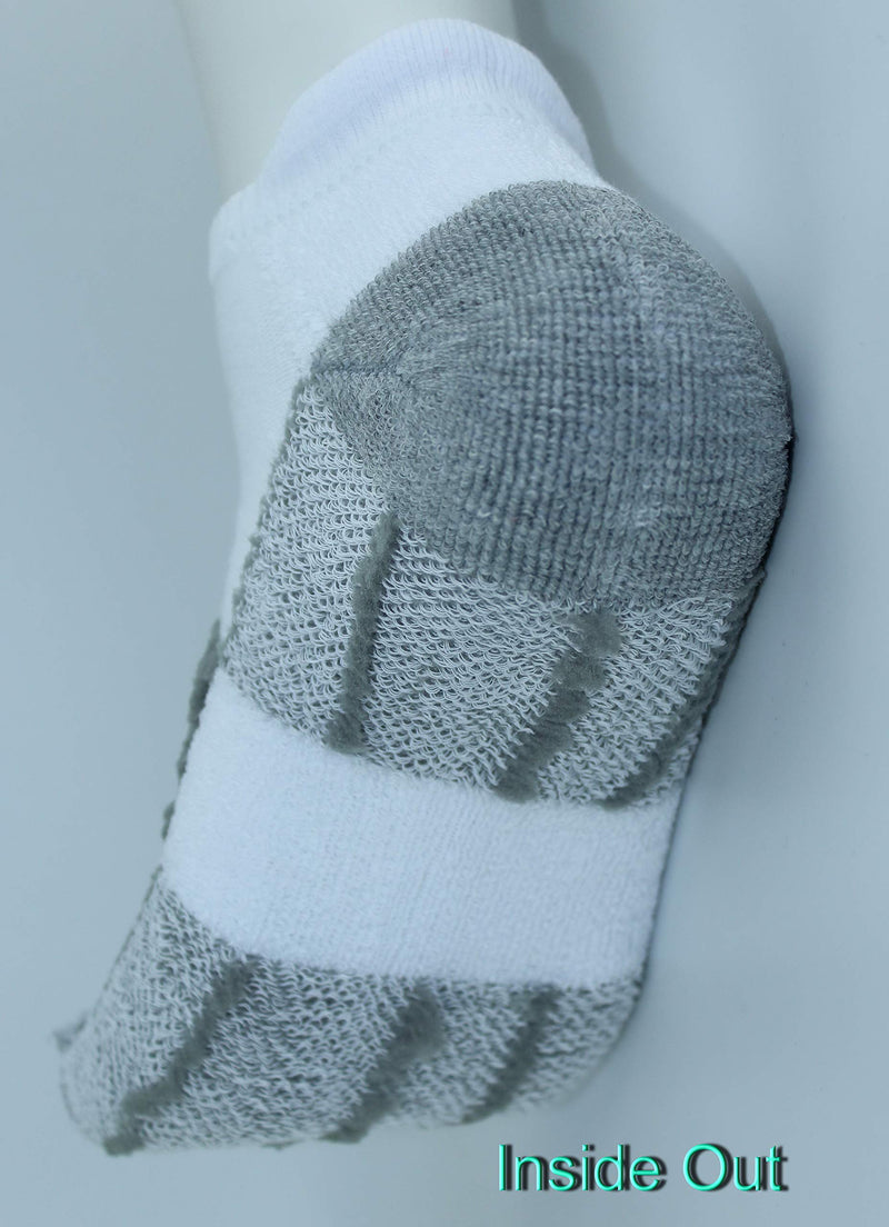 [AUSTRALIA] - rifix Mens Ankle Socks,Cotton Cushioned Running Socks, Low Cut Athletic Socks(4/6/8Pairs) 8p Mix-color 