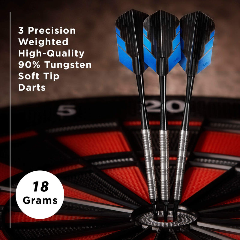 [AUSTRALIA] - Fat Cat Bulletz 90% Tungsten Soft Tip Darts with Storage/Travel Case, 18 Grams 