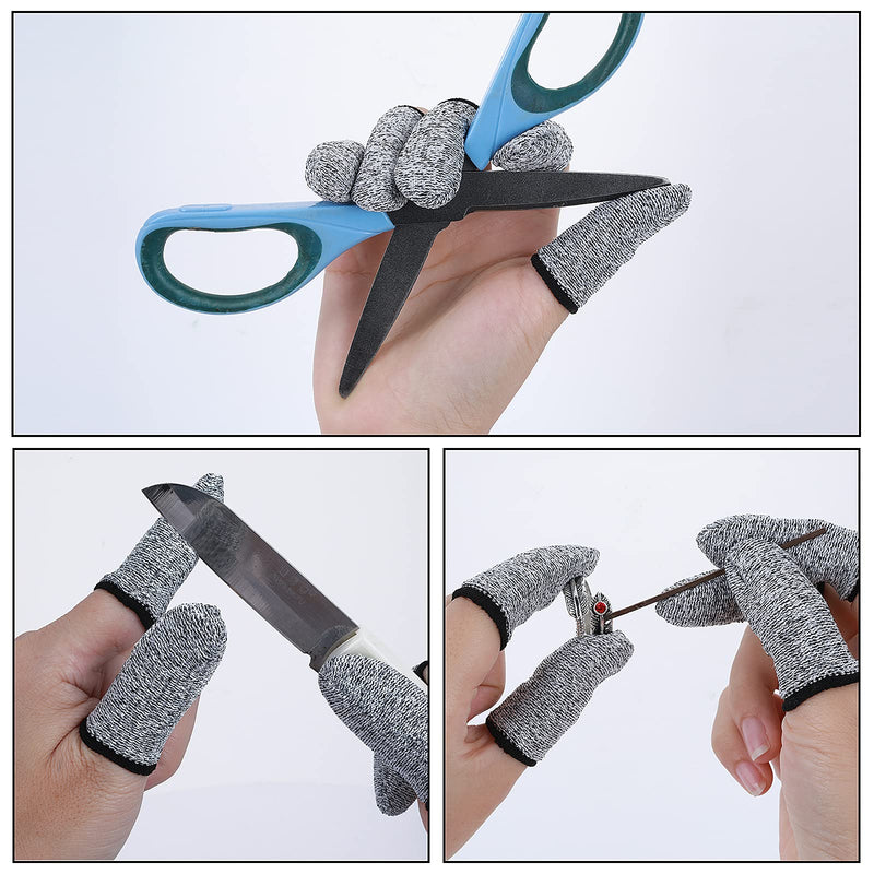 Molain Finger Cots Cut Resistant Protection, 10 Pieces Reusable Finger Thumb for Work,Kitchen,Garden,Sculpture - BeesActive Australia