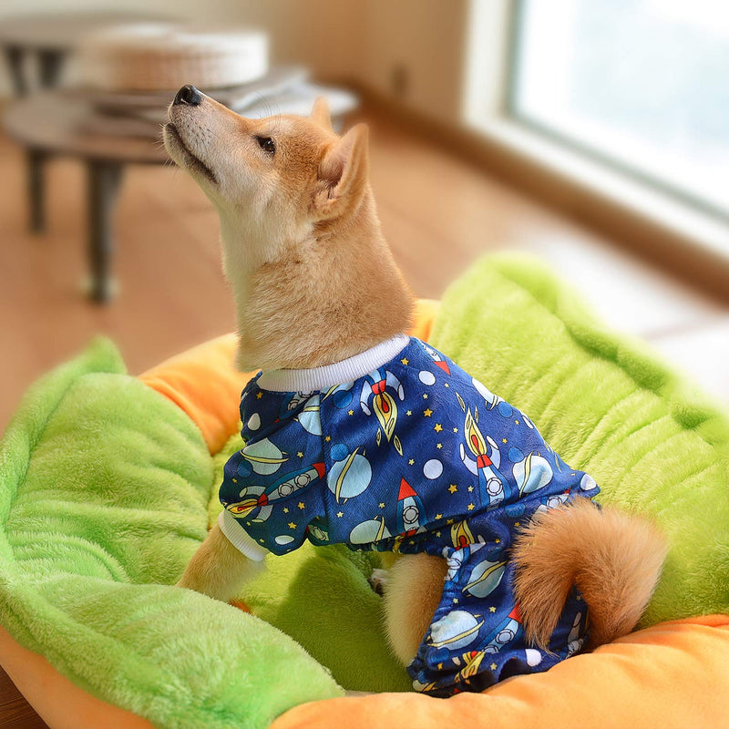 CuteBone Dog Pjs Onesies Pet Clothes Jumpsuit Cat Apparel Soft Puppy Pajamas X-Large Rocket - BeesActive Australia