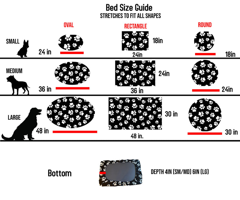 Furever Pet Dog Bed Slipcover-Stretch Soft Petbed Cover-Universal-Easy to Remove (Zipper Free) -Tan/Large Large-48"x30"x6" Tan - BeesActive Australia