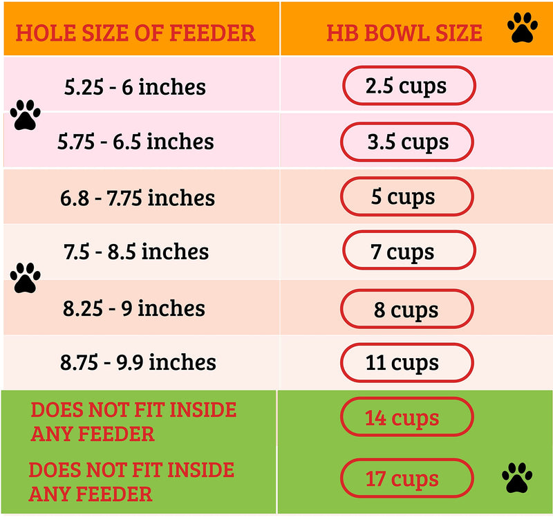 HB Pet Feeder Stainless Steel Dog and Cat Bowls Feeding Replacement Food Bowl for Raised Feeder / Pet Water Metal Bowls 7 cup Double Pack - BeesActive Australia