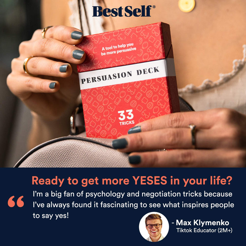 Persuasion Deck by BestSelf ― Powerful Tool to Master Proven Persuasive Tricks and Use Them Confidently to Inspire Change, Co-Creation, and Collaboration ― 33 Persuasion Skill Cards - BeesActive Australia