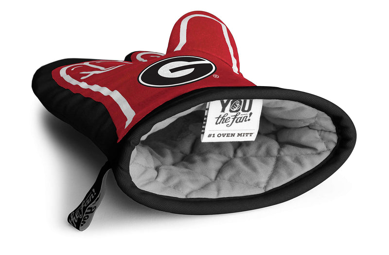 YouTheFan NCAA #1 Oven Mitt: 13.25'' x 6.5'' Heat Resistant 100% Quilted Cotton Team Oven Mitt Georgia Bulldogs 13.25" x 6.5" Team Color - BeesActive Australia