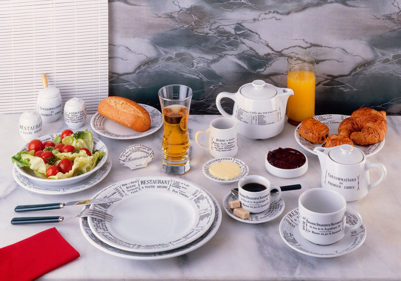 Pillivuyt Brasserie Butter and Jam Tray - BeesActive Australia