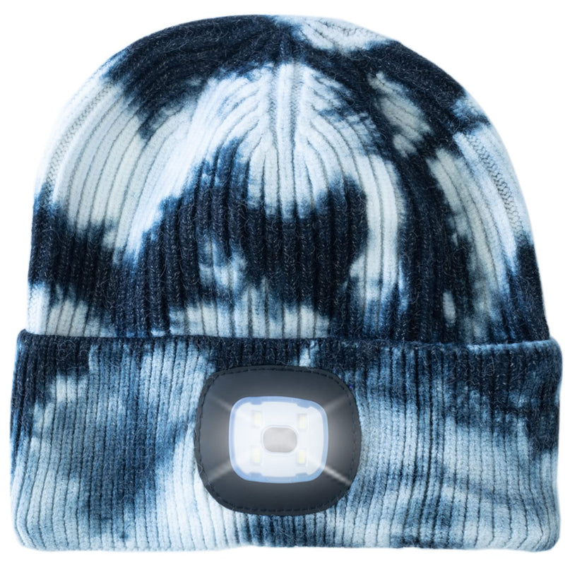 HEAD LIGHTZ Beanie with Light, Warm Knit Hat for Winter Safety, Unisex LED Hat Light Fits Most Men, Women and Kids, LED Beanie Hat Flashlight Stocking Cap Headlamp, Head Light for Outdoor Dog Walking - BeesActive Australia