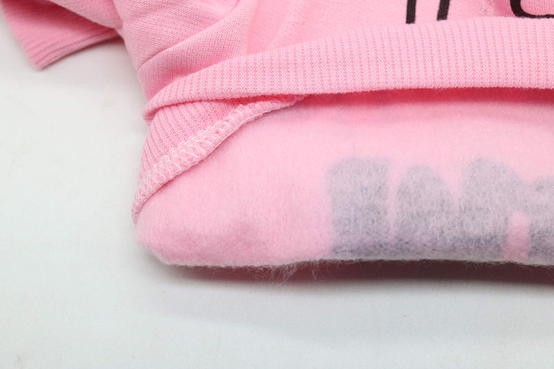Dog Fleece Hoodies Pet It's All About Me Sweatshirt for Small Dogs Pink - BeesActive Australia