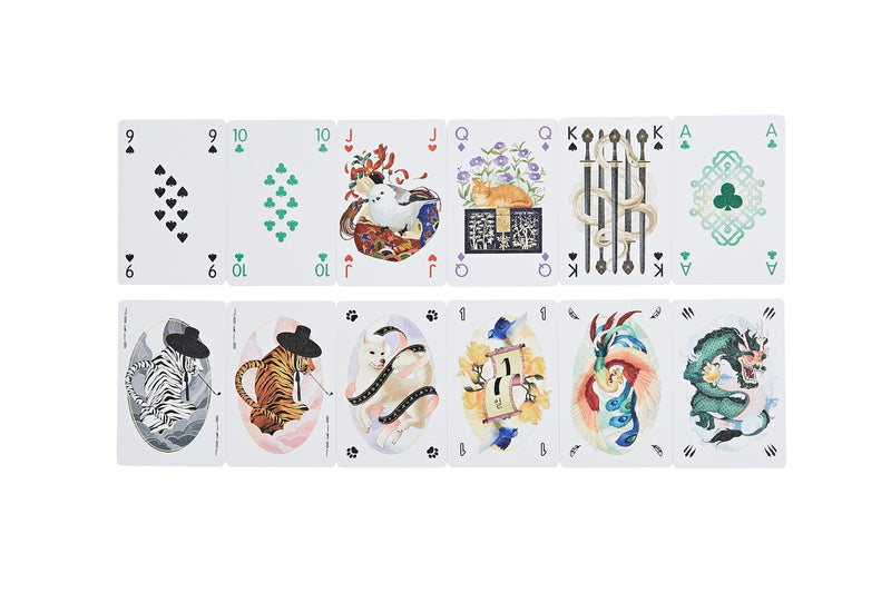 Oroora, Bohwa Card, tichu Board Game + Card Case, 100% Waterproof Plastic Playing Cards, Poker Size, Quality Embossed Plastic Playing Cards, 1 Decks of Cards + 1 Card Case. - BeesActive Australia