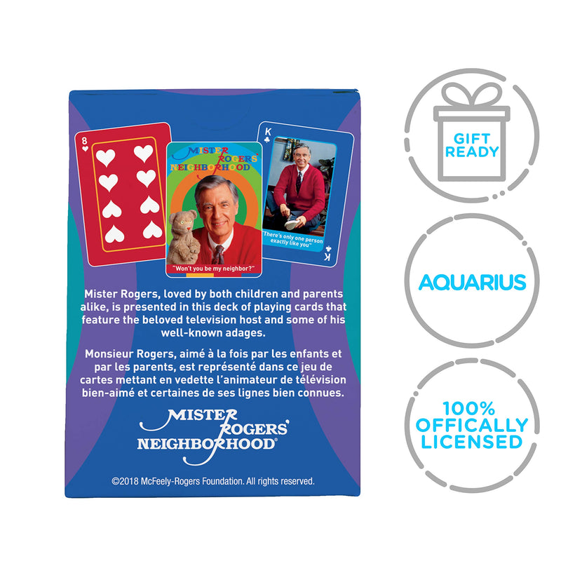 [AUSTRALIA] - AQUARIUS Mr. Rogers Playing Cards, Multicolor, 3" 