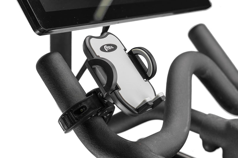 TFD Cell Phone Bike Mount - Expandable Sides Phone Holder for Bike - 360° Rotation Compatible Peloton Accessories - Universal Handlebar Cell Phone Holder for Bicycle or Exercise Bike Accessories - BeesActive Australia