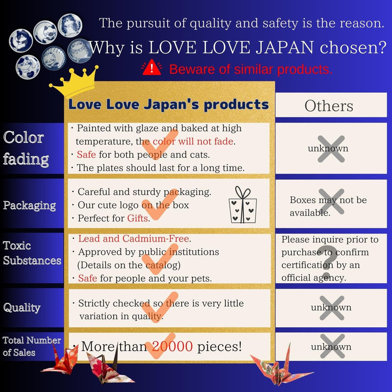 LOVE LOVE JAPAN Dessert Sushi Soy Sauce Salad Small Plate Set Ceramic Cats Design Set of 5 Made In Japan Sleeping Cat - BeesActive Australia
