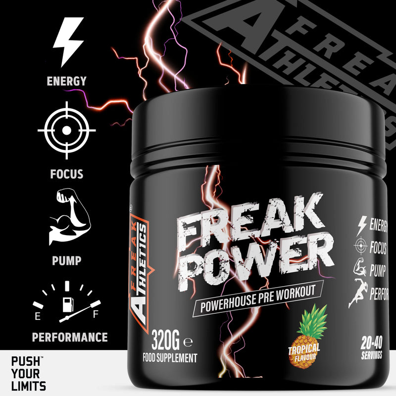 Freak Power Pre Workout 320g Pre Workout Powder (Tropical) Tropical - BeesActive Australia