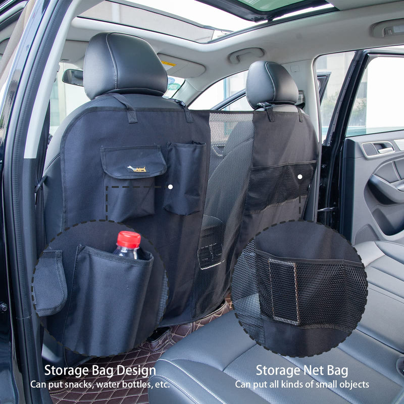HAIKUADAY Dog Car Net Barrier 48" with Storage Bag and Adjustable Rope,Easy Install,Reduce Pets and Children Interfering,Mesh Backseat Barrier for Suvs,Trucks and Jeeps - BeesActive Australia