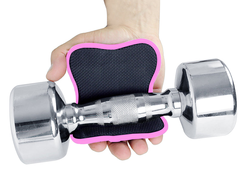Advance Grip - Multi Purpose Fitness Lifting Double Sided Neoprene Grips Gloves 1 Pair Weight Lifting Training Glove Workout Gym Palm Exercise Gloves Men & Women Grip Pad Pink - BeesActive Australia