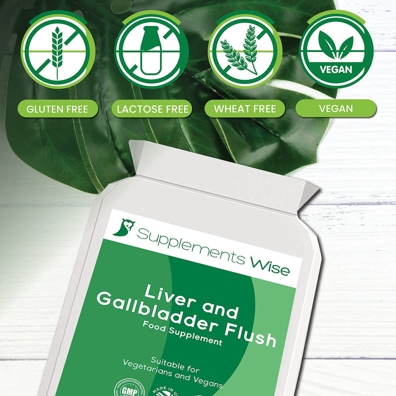 Liver and Gallbladder Flush - 60 Capsules - Powerful Liver Support Supplements - Liver Cleanse Detox and Repair Complex - 12 Ingredient Liver Detox Formula Inc Choline - Liver Tablets Supplements - BeesActive Australia