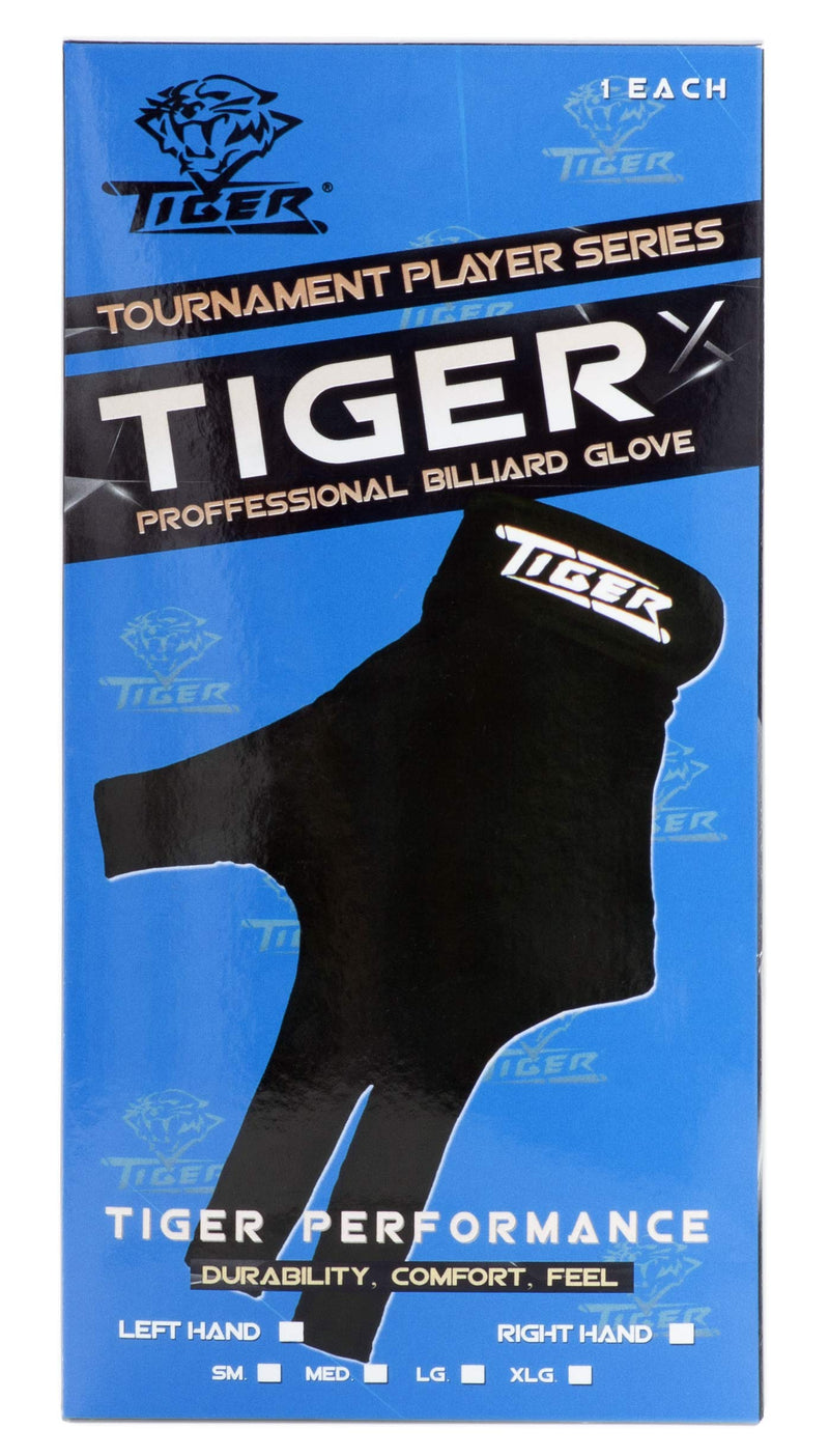 [AUSTRALIA] - Tiger-X Billiard Glove - Black - for Left Hand by Tiger Products Medium 