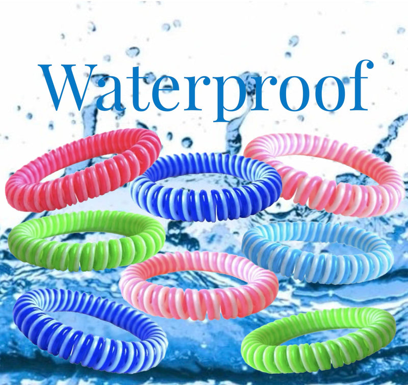Waterproof Mosquito Repellent Bracelet, 20 Pack, Deet-Free Eva Wrist Bands, Effective Protection, Insect Mosquito Repeller Bands for Adults & Kids, Insect Repellent Protection, Resealable 20 Pack 1 Count (Pack of 20) - BeesActive Australia
