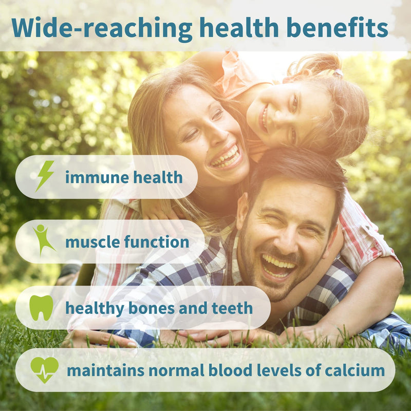 Pure & Essential Daily Vitamin D3 2000iu, 1-Year Supply, Cholecalciferol, Vegetarian, 365 Small Tablets - BeesActive Australia